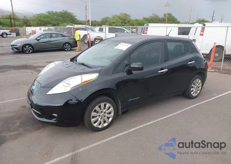 2017 Nissan Leaf S z USA, uszkodzony, nr VIN 1N4BZ0CP3HC308156